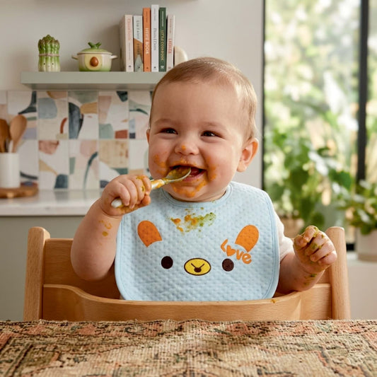 Cute Bear Baby Feeding Bib