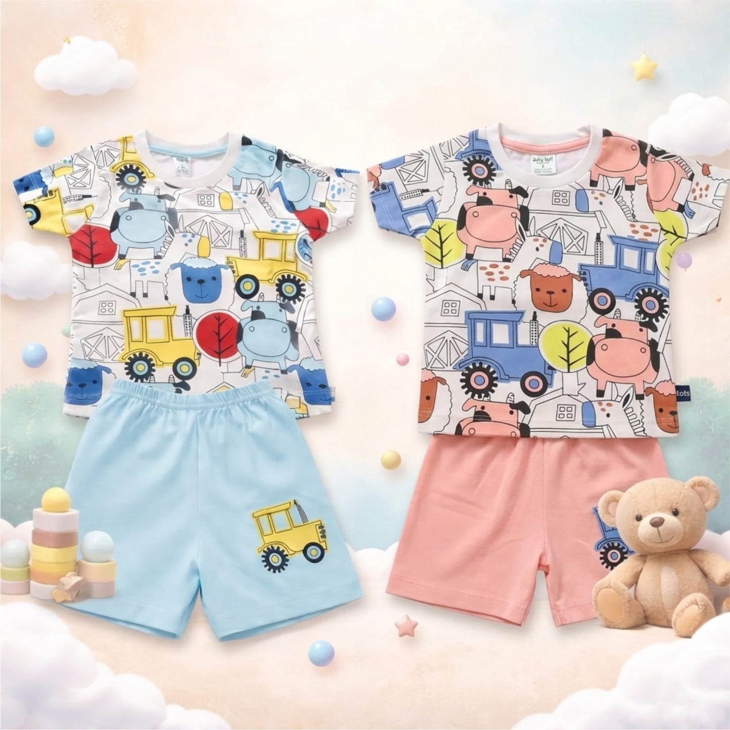 Combo of Cotton Sets 6-12 months