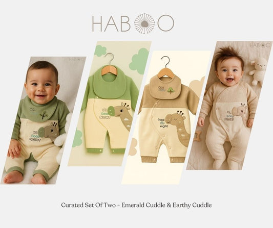 Curated Set of Two (2 Nos) - Emerald Cuddle + Earthy Cuddle