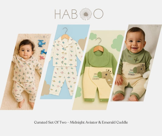 Curated Set of Two (2 Nos) - Midnight Aviator + Emerald Cuddle