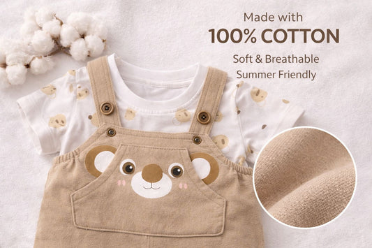 Cute Bear Baby Romper Set