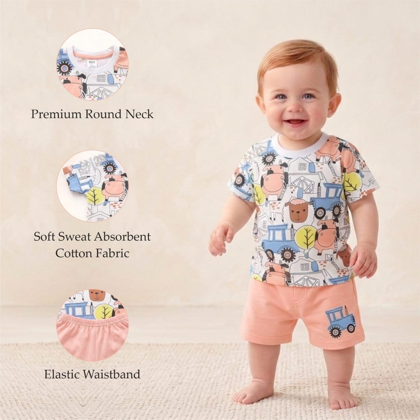 Breathable Summer Wear for Infants & Toddlers 12-18 months
