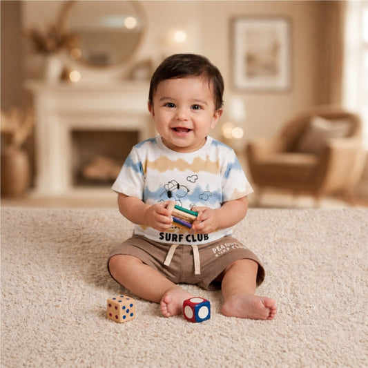 Cotton Shorts & Tshirt Set 12-18 months